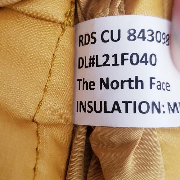 The North Face Women Nuptse mule 550 down feather Yellow Size 7 - Picture 10 of 12